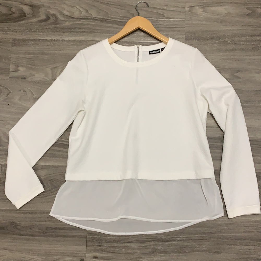 Long sleeve flowy top dressy